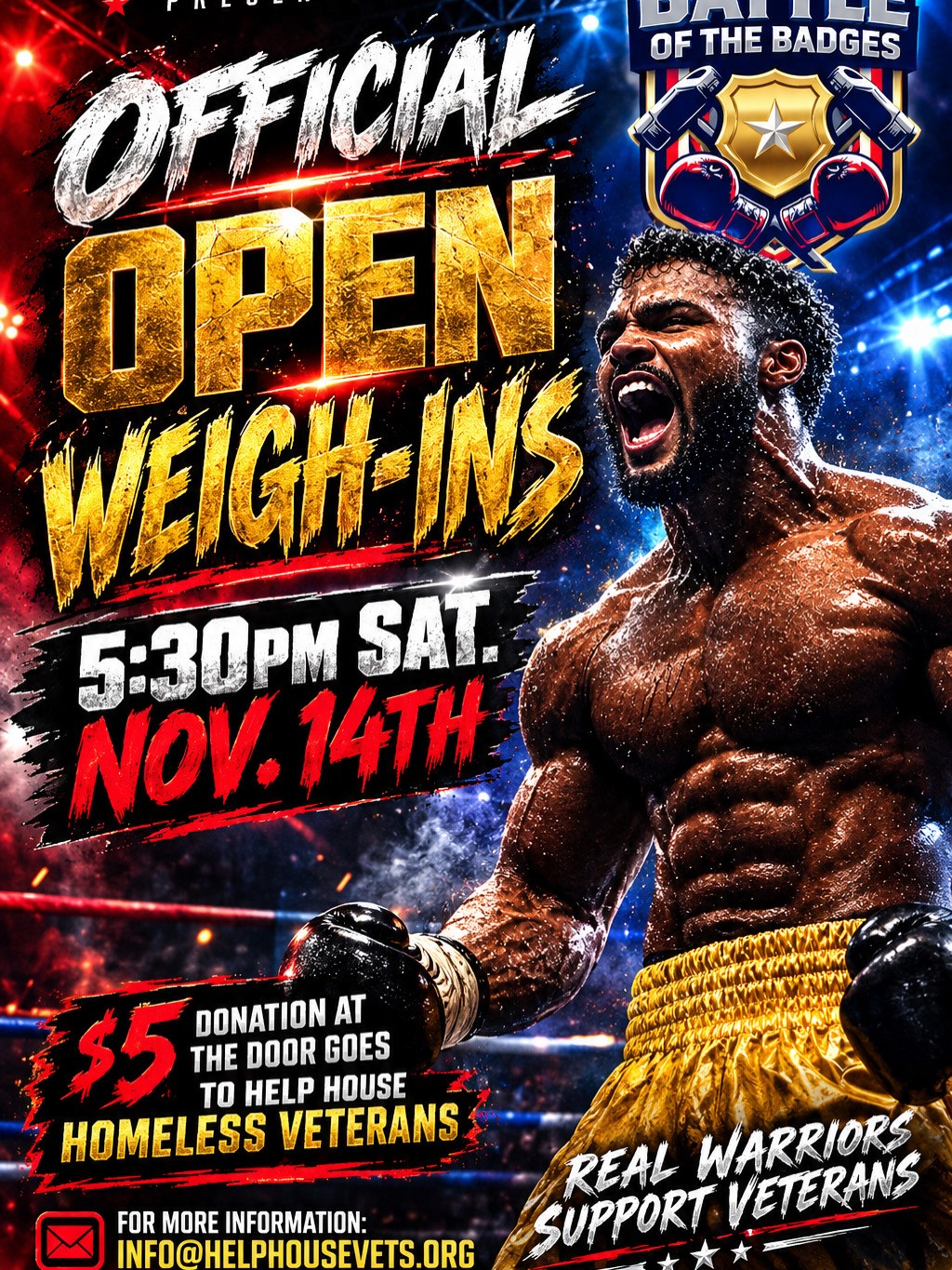 Official Open Weigh Ins